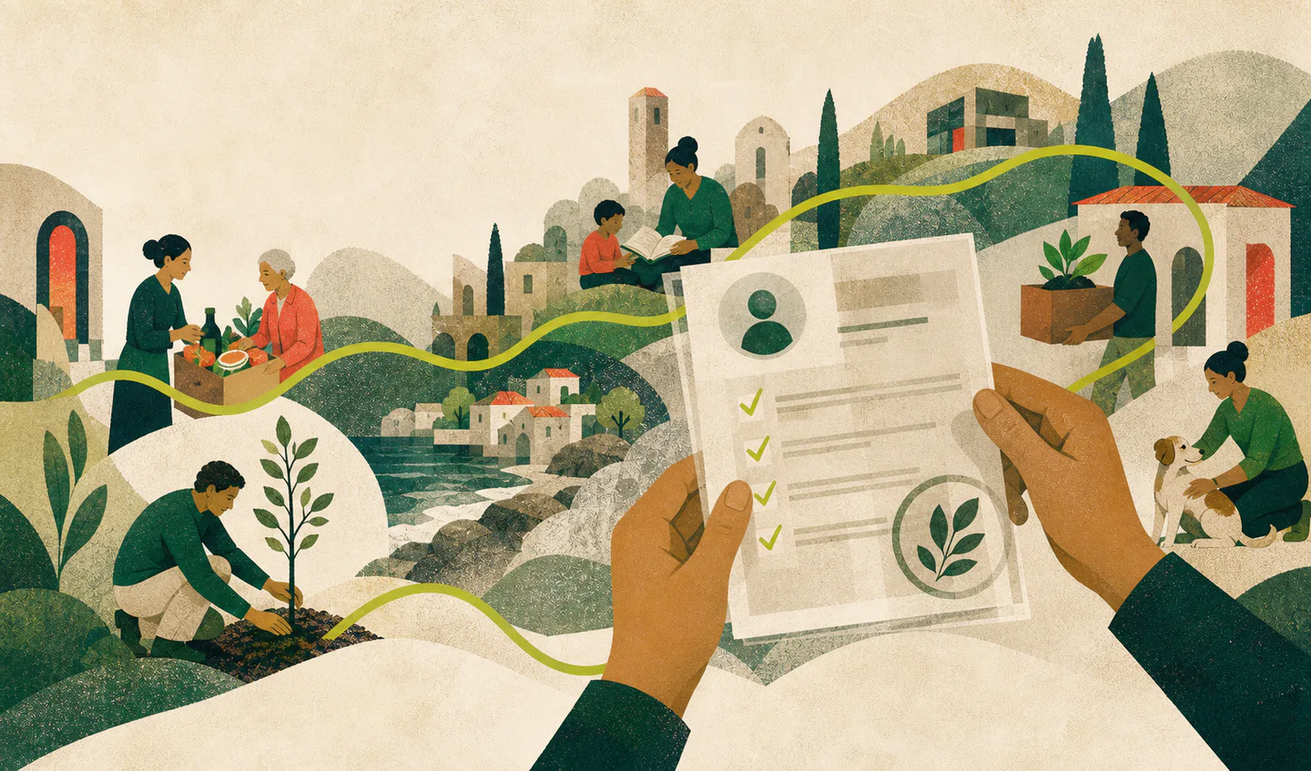 Persone e progetti collegati da un percorso di verifica